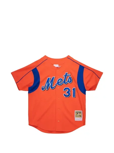 Krátký svetr Mitchell & Ness jersey oranžový