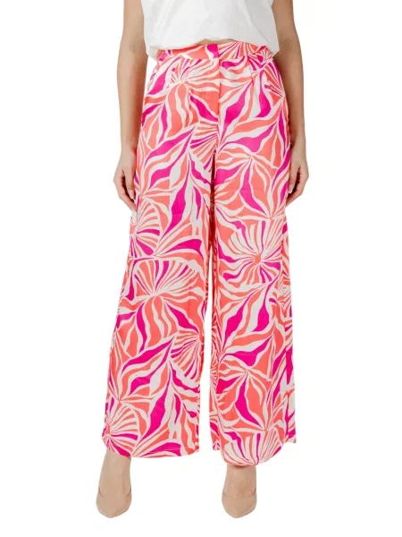 Wielobarwność spodnie Only białe