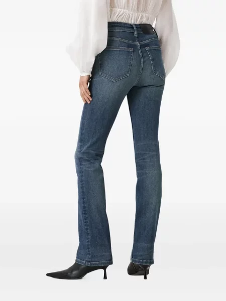 Blugi evazați Allsaints albastru