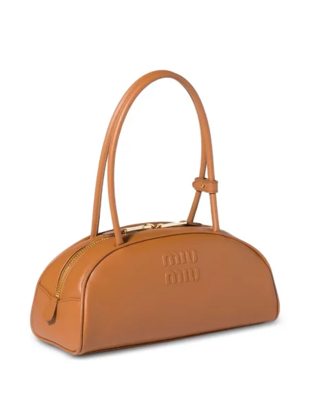 Geanta de piele Miu Miu din piele maro