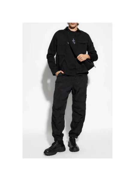 Spodnie Stone Island z kamieniami czarne
