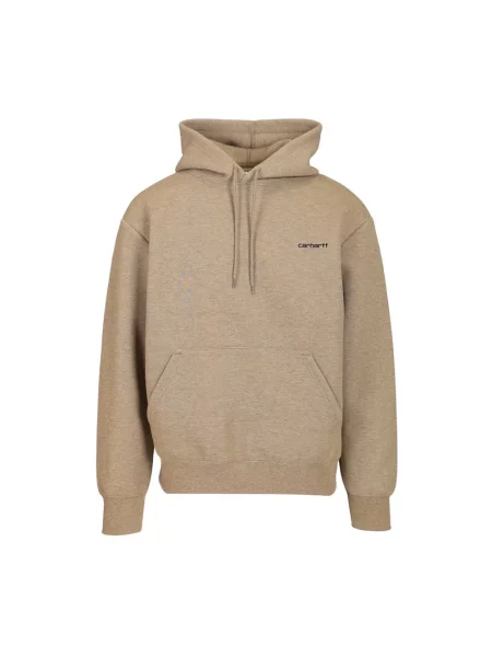 Carhartt WIP bluza Hooded Alda Sweat z kapturem melanżowa beżowy