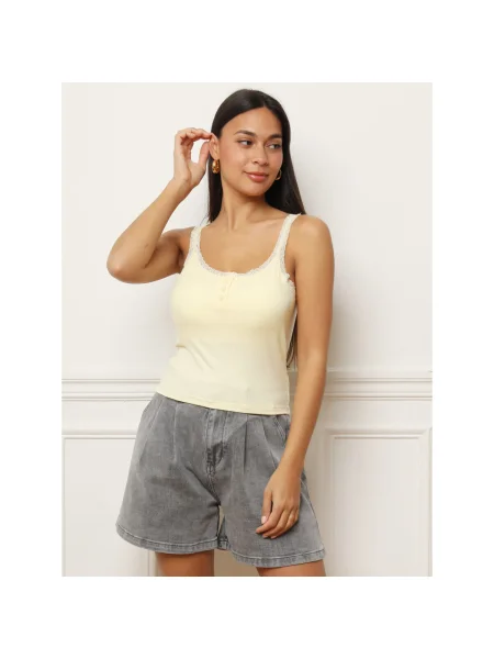 Top La Modeuse galben