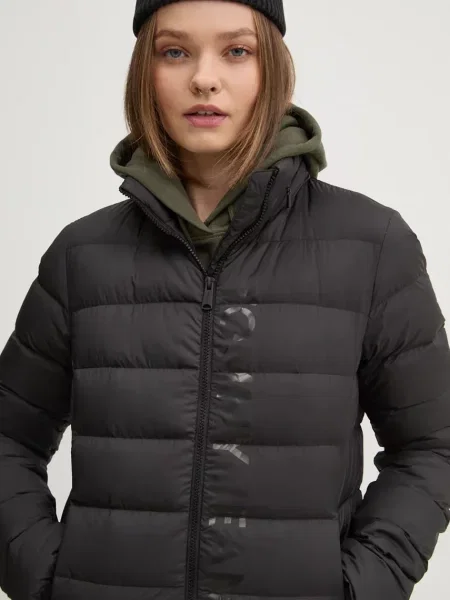 Tommy Jeans geaca de puf femei de tranzitie negru