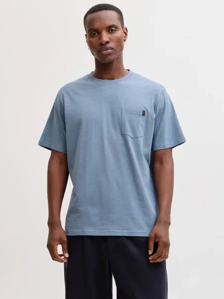 JACK & JONES Majica JJEdover opal modra