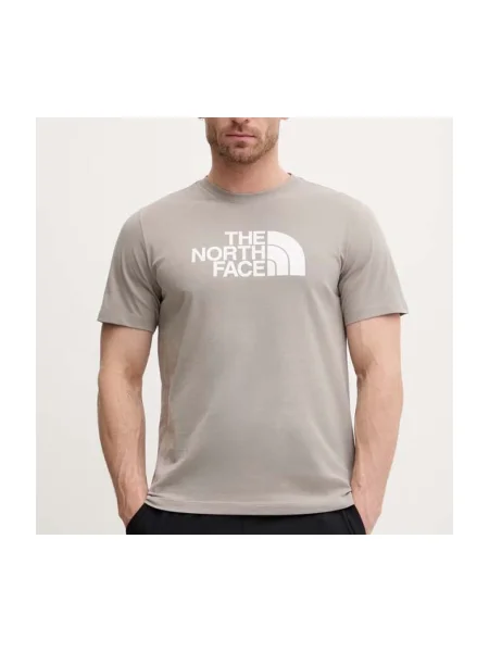 THE NORTH FACE Tricou EVOLUTION HALF DOME maro deschis / alb gri