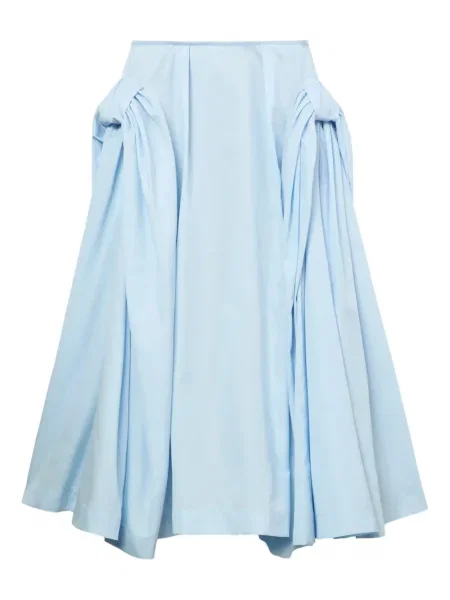 Fusta plisata Simone Rocha plisată până la genunchi albastru