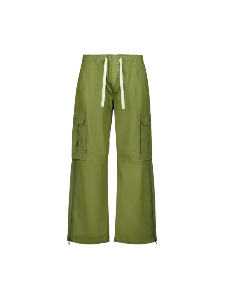 Spodnie cargo Palm Angels z logo zielone