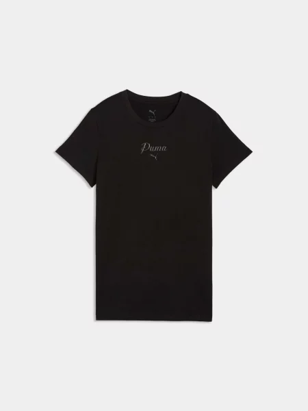Футболка PUMA Ess Script Tee комбінований верх чорний