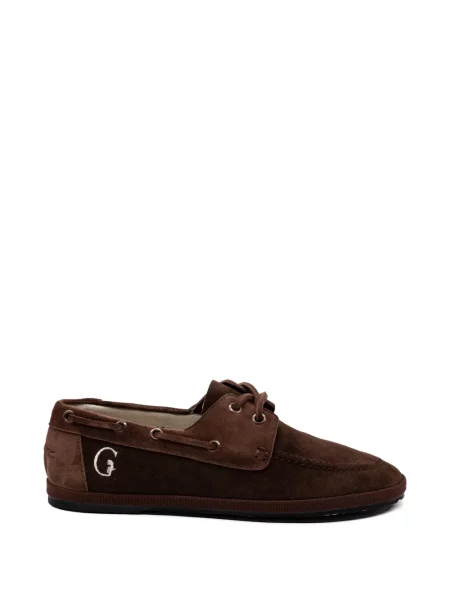 Pantofi loafer Gondolina din piele de căprioară maro