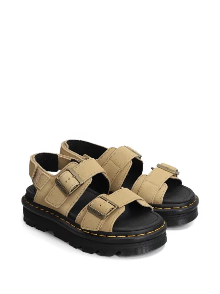Szarvasbőr lapos talpú szandál Dr. Martens