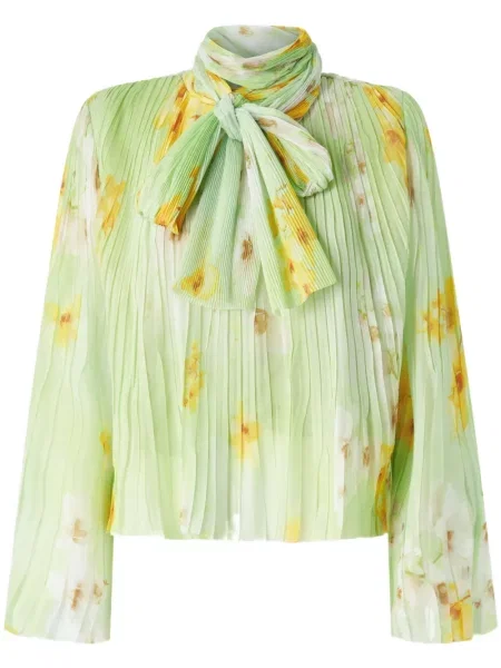 Bluză Pinko cu model floral cu imagine verde