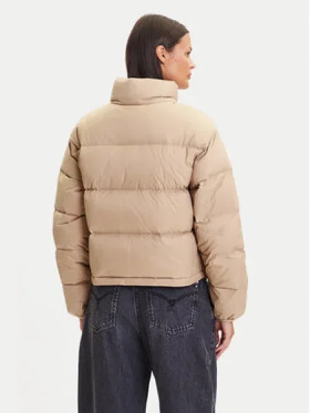 Calvin Klein Jeans Vatovaná bunda Graphic Logo béžová
