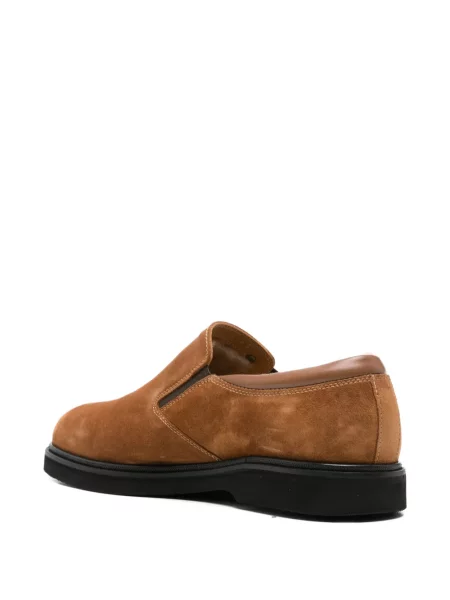 Pantofi loafer John Harrison din piele de căprioară maro