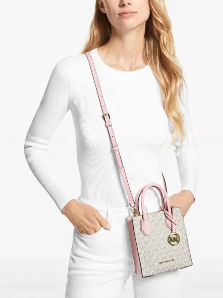 Matlasat sneakerși Michael Michael Kors din piele alb