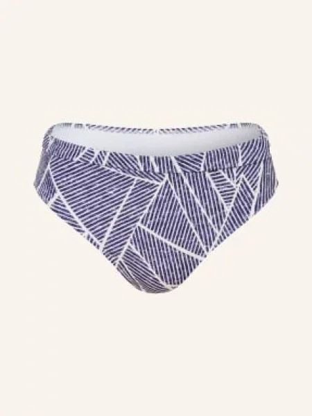 Lidea Podstawowe Figi Bikini Indigo Grid blau białe