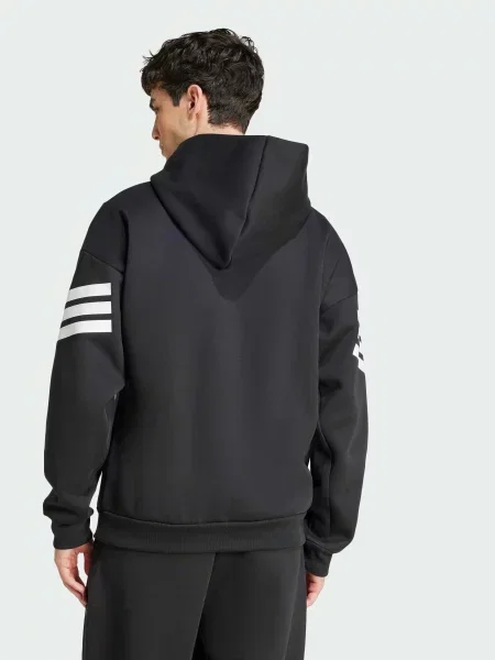 Худи Adidas в полоску черное