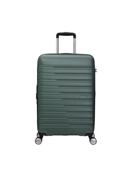 Walizka podróżna American Tourister Flashline Spinner 67 75 l dark forest zielona