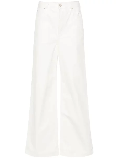 Blugi drepți Loewe cu talie înaltă alb