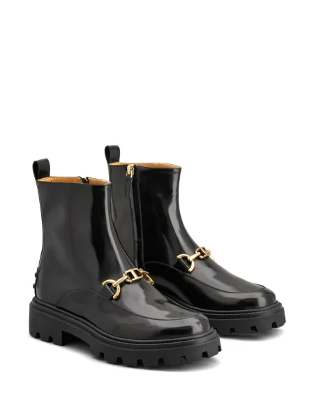 Cizme scurte Tod's din piele negru
