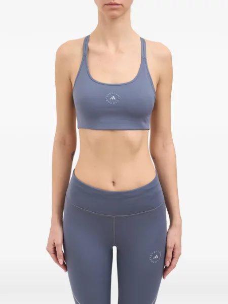 Top Adidas By Stella Mccartney cu imagine albastru