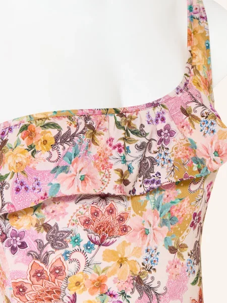 Watercult Jednoramenné Plavky Pretty Boho růžová tmavě oranžová fialová