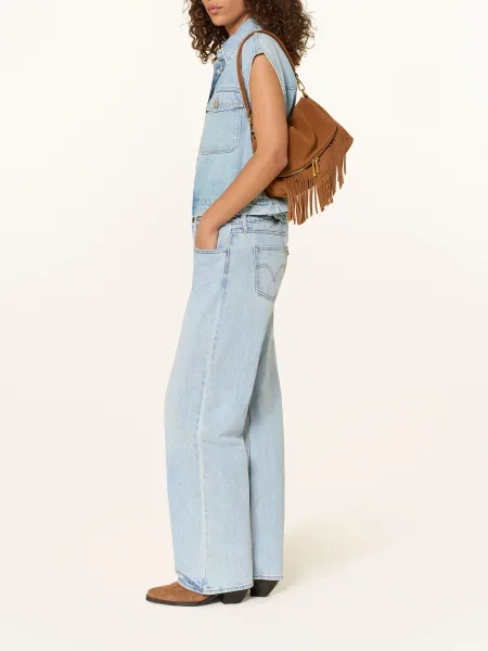 Levi's jeansy LOW LOOSE niebieskie