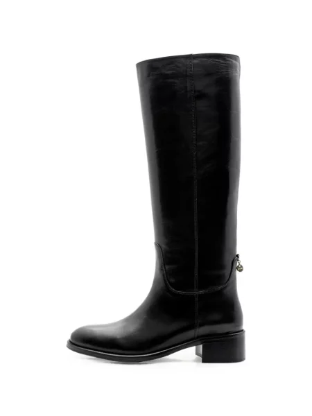 Botine Lottusse din piele negru