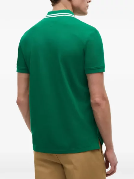 Ριγέ με κολάρο polo Tommy Hilfiger με κέντημα πράσινο