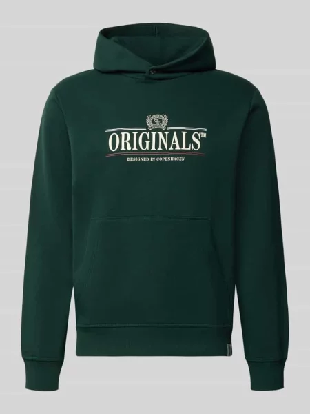 Bluza z kapturem z nadrukiem z logo model FREDERIKSBERG' Jack & Jones