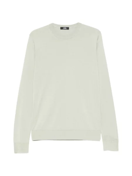 Pulover Alpha Studio cu decolteu rotund verde