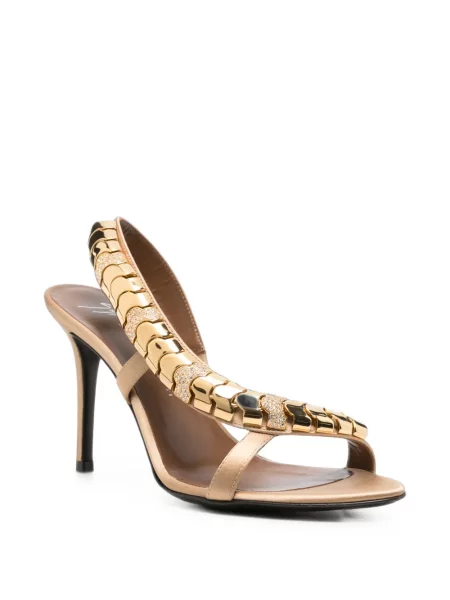 Sandale Giuseppe Zanotti din satin cu bretele
