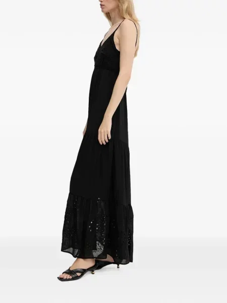 Rochie maxi Morgan cu broderie negru