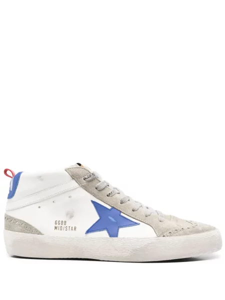 Sneakerși Golden Goose Mid Star alb