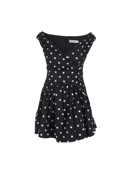 Mała mały sukienka mini Self-portrait garniturowa czarna