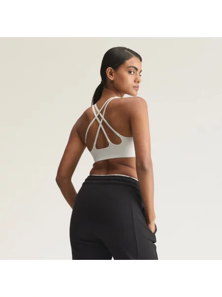ADIDAS BY STELLA MCCARTNEY Sportovní podprsenka režná šedá
