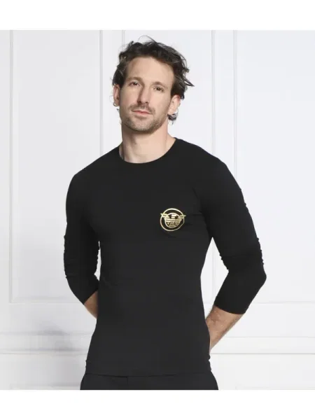 Emporio Armani Top de pijama negru
