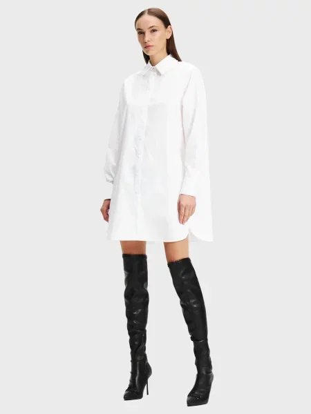 Сукня Karl Lagerfeld з перлами біла