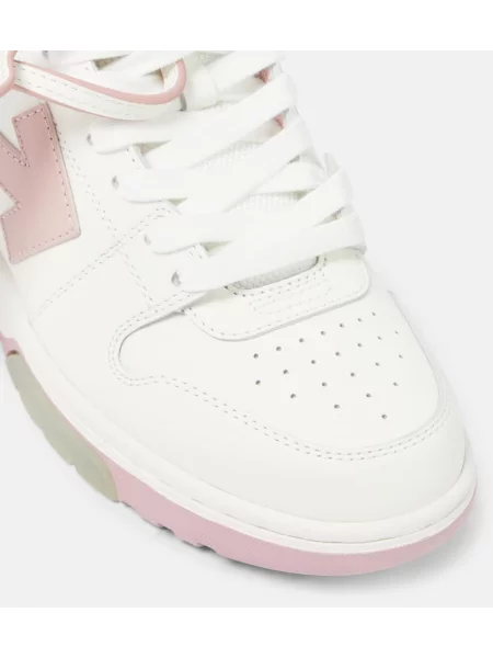 Δερμάτινα επίσημα sneakers Off-white λευκό