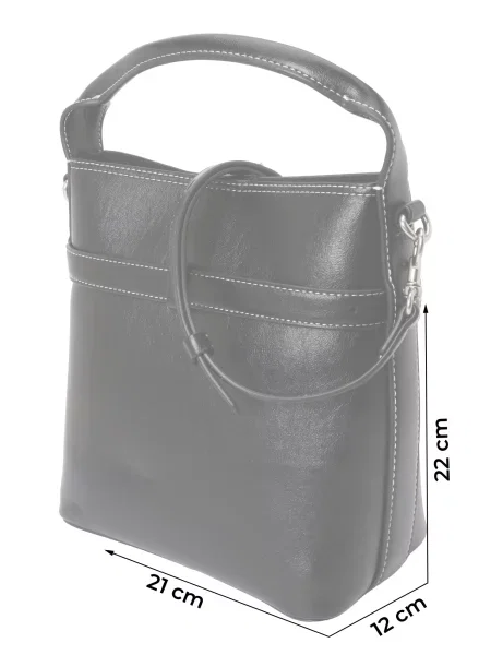Calvin Klein Geantă Buckle Mini Bucket Crossbody negru