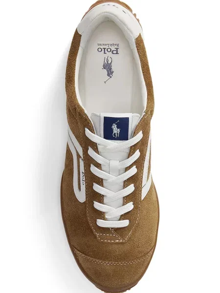 Polo Ralph Lauren Tread Lw Tp маратонки дамски от велур бежово