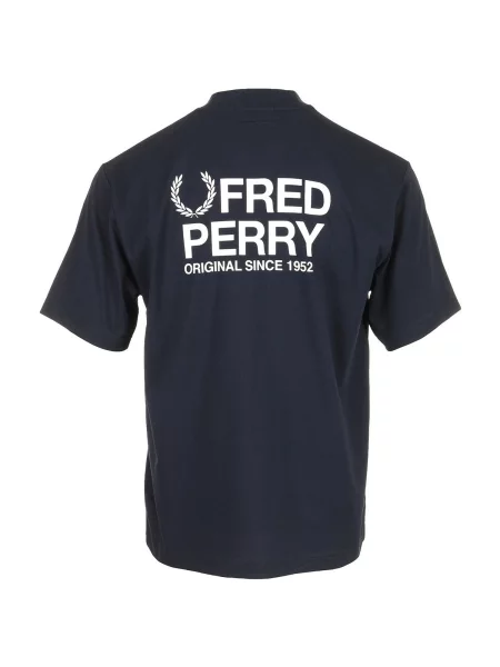 Tričko Fred Perry s potiskem černé