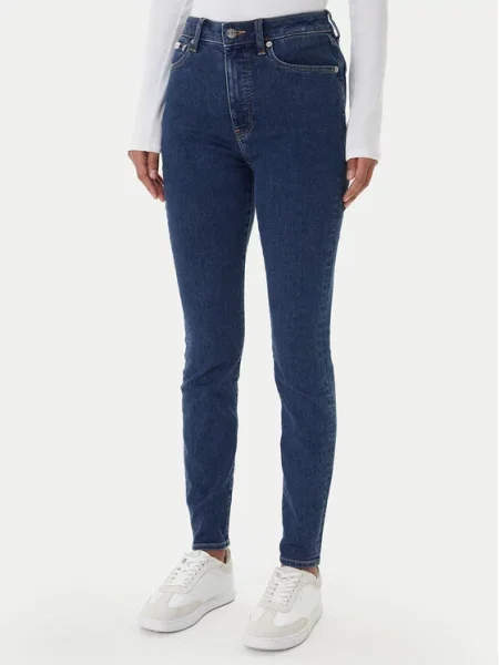 Calvin Klein Jeans Džinsai Tamsiai Skinny Fit mėlyna