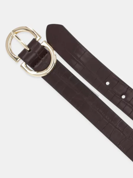 Ремінь Aldo з ремінцями коричневий