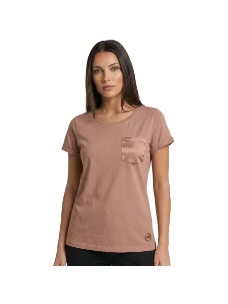 Scurt tricou Leone 1947 cu mâneci scurte bej
