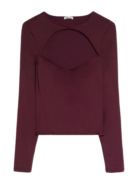 Bershka Tricou vin roșu