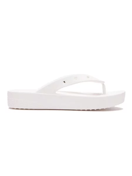 Japonki Crocs Platform Flip białe