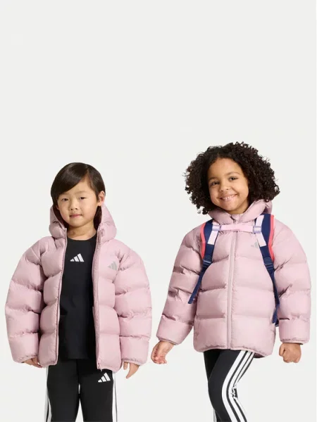 Adidas Geacă de iarnă Synthetic Down deschis roz
