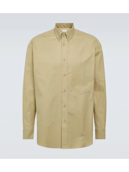 Cămașă Burberry din țesătură twill maro