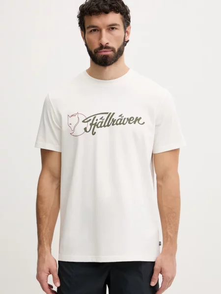 Fjallraven kratka majica Archive bež